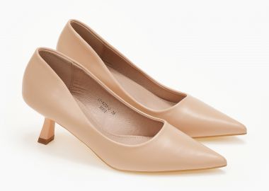 Γόβες με χαμηλό τακούνι - Μπεζ - Issue - 