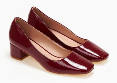 Γόβες με χαμηλό τακούνι - Μπορντώ - Issue - 