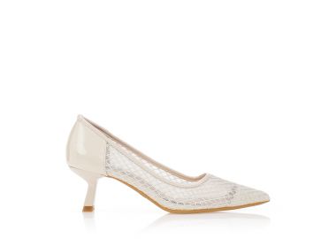 Γόβες με δαντέλα μυτερές ΜΠΕΖ - Tsoukalas - 