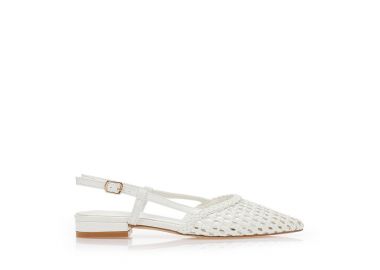 Γόβες με διάτρητο σχέδιο ΛΕΥΚΟ - Tsoukalas - 