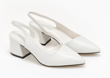 Γόβες με ιδιαίτερο σχέδιο - Λευκό - Issue - 