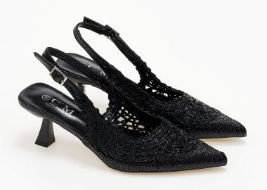 Γόβες με ιδιαίτερο σχέδιο - Μαύρο - Issue - 