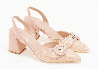 Γόβες με ιδιαίτερο σχέδιο - Nude - Issue - 