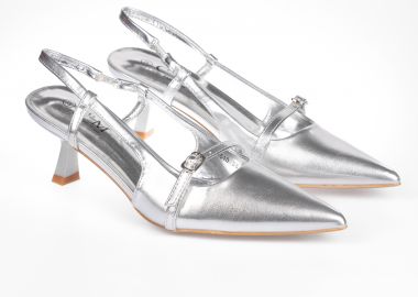 Γόβες με μυτερό τελείωμα - Ασημί - Issue - 