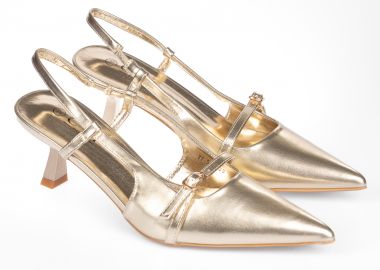 Γόβες με μυτερό τελείωμα - Χρυσό - Issue - 