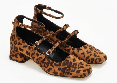 Γόβες με πολλαπλές μπαρέτες - Λεοπάρ - Issue - 