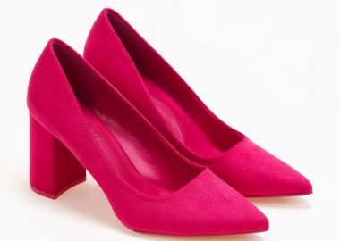 Γόβες με suede υφή - Φούξια - Issue - 