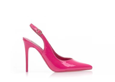 Γόβες mules φούξια λουστρίνι ΦΟΥΞΙΑ - Tsoukalas - 