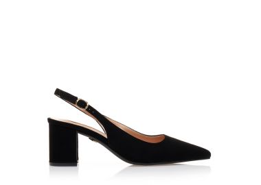 Γόβες mules TSOUKALAS μαύρες σουέτ ΜΑΥΡΟ - Tsoukalas - 