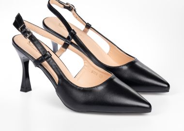 Γόβες openheel μυτερές - Μαύρο - Issue - 