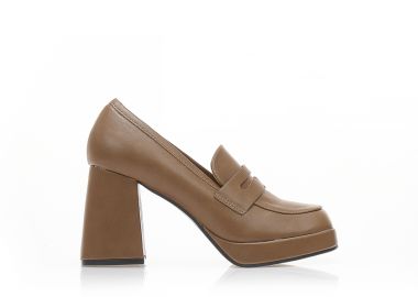 Γόβες πούρο δερματίνη με αγκράφα ΠΟΥΡΟ - Tsoukalas - 