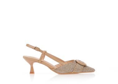 Γόβες ψάθινες με αγκράφα ΠΟΥΡΟ - Tsoukalas - 