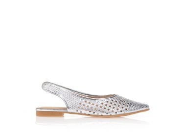 Γόβες ψάθινες με πλεκτο σχέδιο ΑΣΗΜΙ - Tsoukalas - 