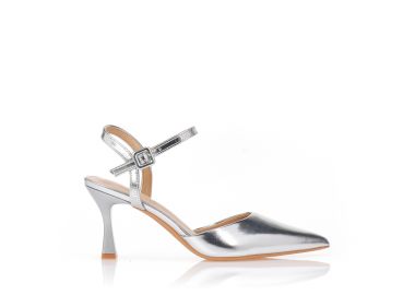 Γόβες slingback δερματίνη ΑΣΗΜΙ - Tsoukalas - 