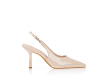 Γόβες slingback λουστρίνι ΜΠΕΖ - Tsoukalas - 