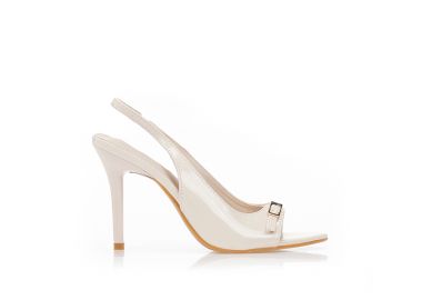 Γόβες slingback λουστρίνι ΜΠΕΖ - Tsoukalas - 