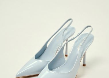 Γόβες Slingback Λουστρίνι Μυτερές Με Λεπτό Τακούνι -  - 