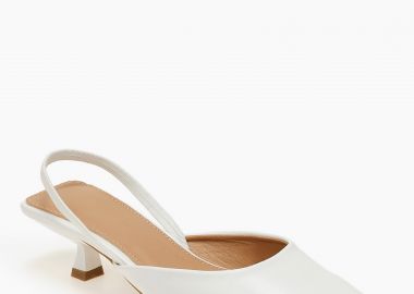 Γόβες slingback με χαμηλό τακούνι - Λευκό - Issue - 