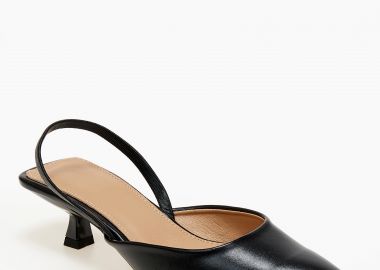 Γόβες slingback με χαμηλό τακούνι - Μαύρο - Issue - 
