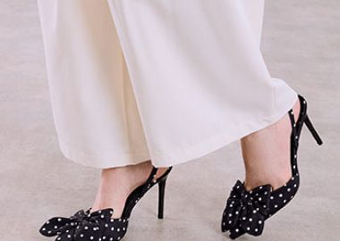 Γόβες slingback πουά με φιόγκο SQ7741.A563+1 - Celestino - 