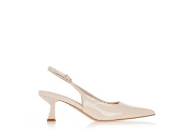 Γόβες slingback σε λουστρίνι ΜΠΕΖ - Tsoukalas - 