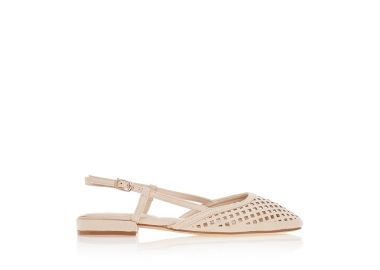 Γόβες σουέτ πούρο με διάτρητο μοτίβο ΜΠΕΖ - Tsoukalas - 