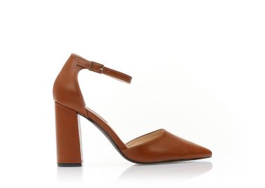 Γόβες ταμπά δερματίνη με λουράκι ΤΑΜΠΑ - Tsoukalas - 