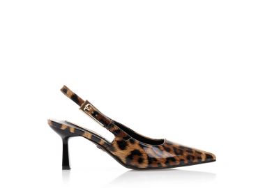Γόβες TSOUKALAS animal print λουστρίνι μυτερές ΛΕΟΠΑΡ - Tsoukalas - 