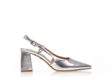 Γόβες TSOUKALAS ασημί δερματίνη μυτερές ΑΣΗΜΙ - Tsoukalas - 