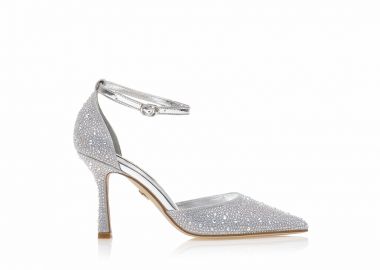 Γόβες TSOUKALAS ασημί λούρεξ από στρας μυτερές ΑΣΗΜΙ - Tsoukalas - 