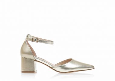 Γόβες TSOUKALAS χρυσές δερματίνη μυτερές ΧΡΥΣΟ - Tsoukalas - 