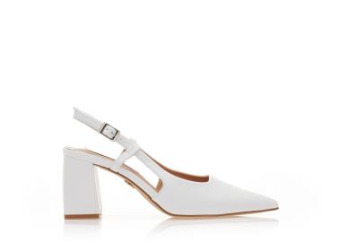 Γόβες TSOUKALAS λευκές δερματίνη μυτερές ΛΕΥΚΟ - Tsoukalas - 