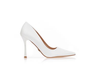 Γόβες TSOUKALAS λευκές δερματίνη μυτερές ΛΕΥΚΟ - Tsoukalas - 