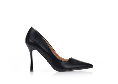 Γόβες TSOUKALAS μαύρες δερματίνη μυτερές ΜΑΥΡΟ - Tsoukalas - 