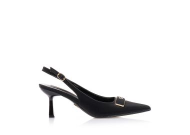 Γόβες TSOUKALAS μαύρες με αγκράφα ΜΑΥΡΟ - Tsoukalas - 