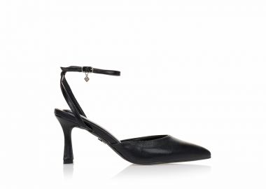 Γόβες TSOUKALAS μαύρες με ιδιαίτερο τακούνι ΜΑΥΡΟ - Tsoukalas - 