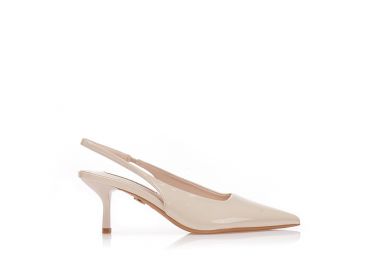 Γόβες TSOUKALAS μπεζ slingback με λάστιχο ΜΠΕΖ - Tsoukalas - 