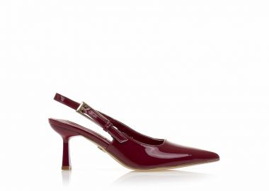 Γόβες TSOUKALAS μπορντό λουστρίνι μυτερές ΜΠΟΡΝΤΟ - Tsoukalas - 