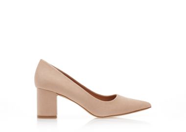 Γόβες TSOUKALAS nude σουέτ μυτερές NUDE - Tsoukalas - 