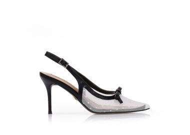 Γόβες TSOUKALAS πουά με φιόγκο ΛΕΥΚΟ - Tsoukalas - 