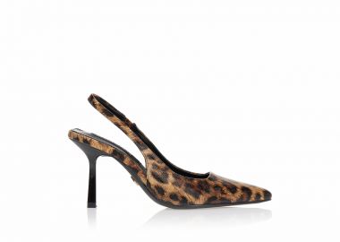 Γόβες TSOUKALAS slingback animal print ΛΕΟΠΑΡ - Tsoukalas - 