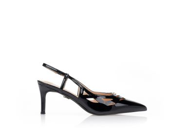 Γόβες TSOUKALAS slingback μαύρες ΜΑΥΡΟ - Tsoukalas - 