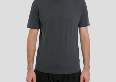 GOES BOTANICAL Ανδρικό Γκρι Grey T-Shirt In Marino Wool - GOES BOTANICAL - 