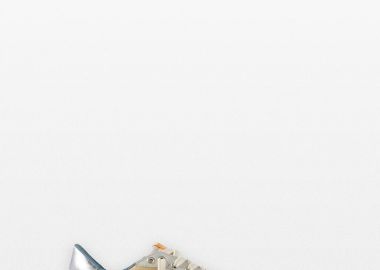 GOLDEN GOOSE Ανδρικό Γκρι BallStar Distressed Sneakers - GOLDEN GOOSE - 