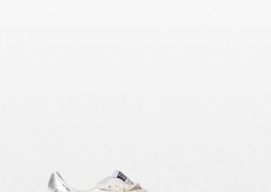 GOLDEN GOOSE Ανδρικό Λευκό Ball Star Sneakers - GOLDEN GOOSE - 
