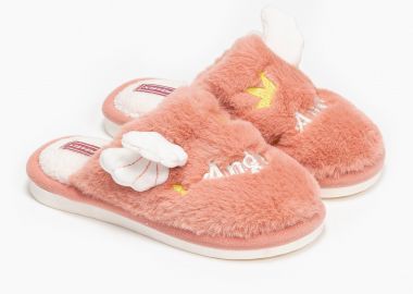 Γούνινες παιδικές παντόφλες angel - Σάπιο Μήλο - Issue - 