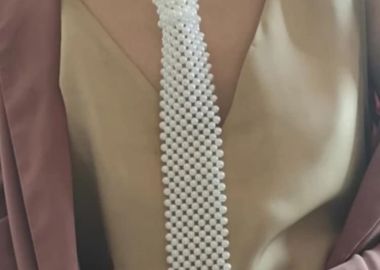 ΓΡΑΒΑΤΑ ΜΕ ΠΕΡΛΕΣ - PEARL TIE - sense-shop - 