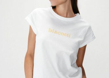 Grace & Mila γυναικείο T-shirt με lettering Regular Fit 