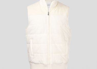 GRAN SASSO Ανδρικό Λευκό Quilted Vest - GRAN SASSO - 