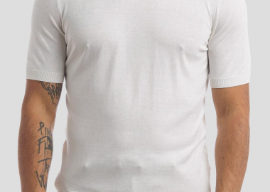 GRAN SASSO Ανδρικό Λευκό Slik T-shirt - GRAN SASSO - 